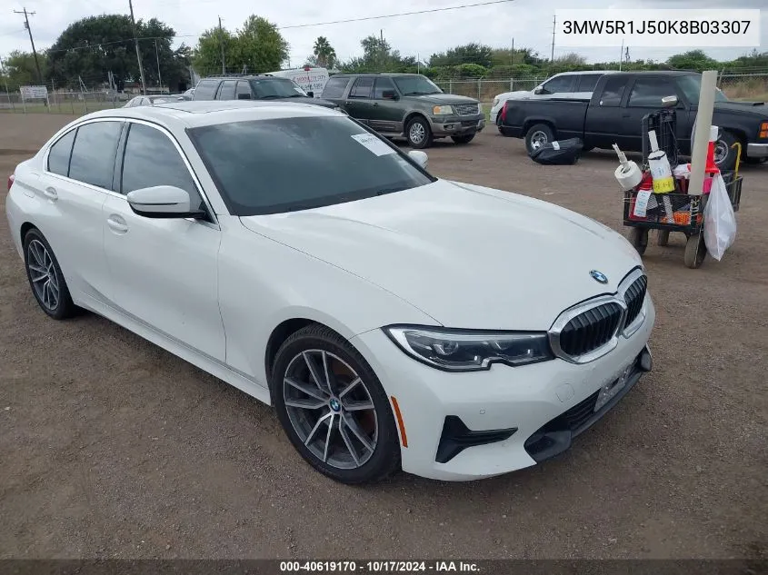 3MW5R1J50K8B03307 2019 BMW 330I