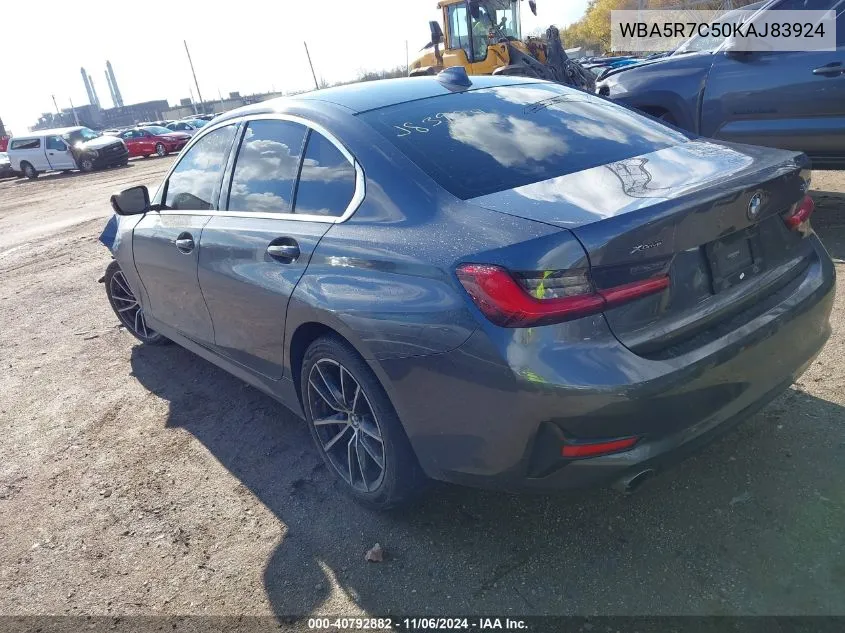 2019 BMW 330I xDrive VIN: WBA5R7C50KAJ83924 Lot: 40792882