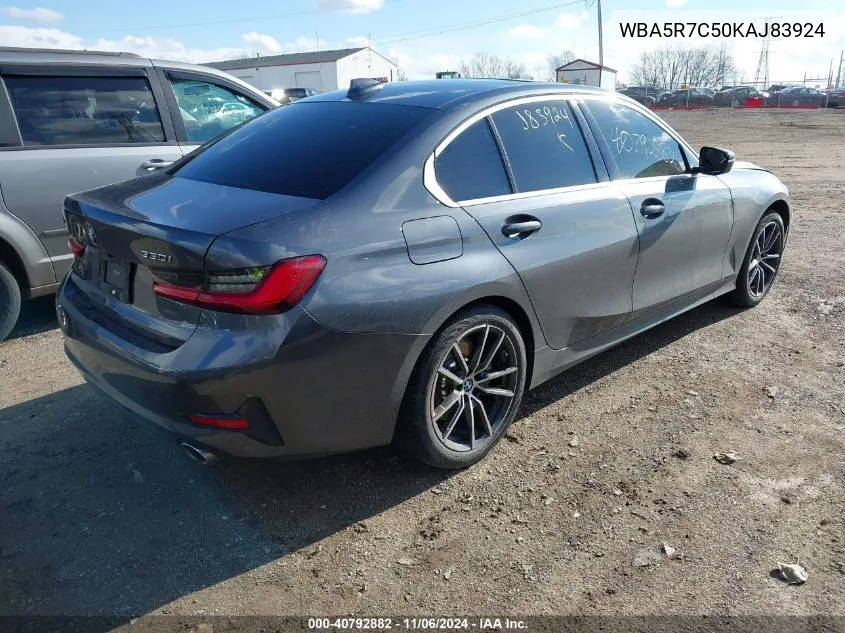 2019 BMW 330I xDrive VIN: WBA5R7C50KAJ83924 Lot: 40792882