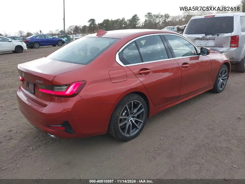 2019 BMW 330I xDrive VIN: WBA5R7C5XKAJ82618 Lot: 40810597