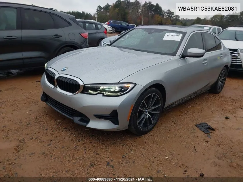 2019 BMW 330I VIN: WBA5R1C53KAE82081 Lot: 40889690