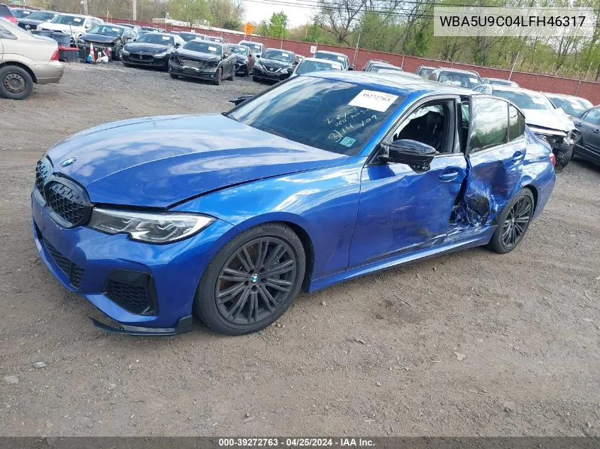 2020 BMW 3 Series M340I xDrive VIN: WBA5U9C04LFH46317 Lot: 39272763