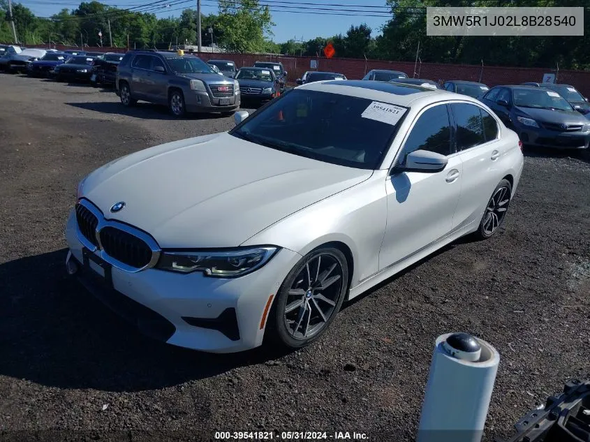 3MW5R1J02L8B28540 2020 BMW 330I