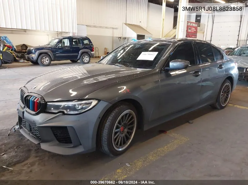 2020 BMW 330I VIN: 3MW5R1J08L8B23858 Lot: 39670662