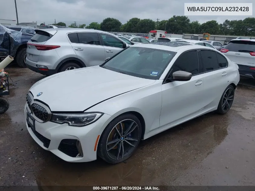 2020 BMW 3 Series M340I VIN: WBA5U7C09LA232428 Lot: 40906396