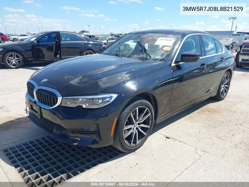 2020 BMW 3 Series 330I xDrive VIN: 3MW5R7J08L8B21529 Lot: 39730987