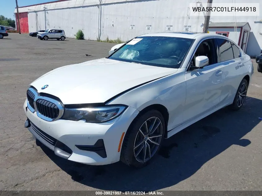 2020 BMW 330I xDrive VIN: WBA5R7C01LFH44918 Lot: 39821957