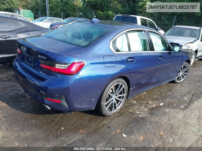 3MW5R7J07L8B23787 2020 BMW 330I xDrive