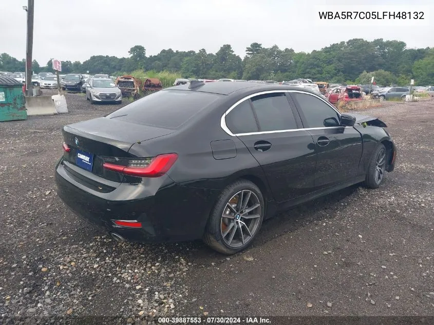 2020 BMW 330I xDrive VIN: WBA5R7C05LFH48132 Lot: 39887553