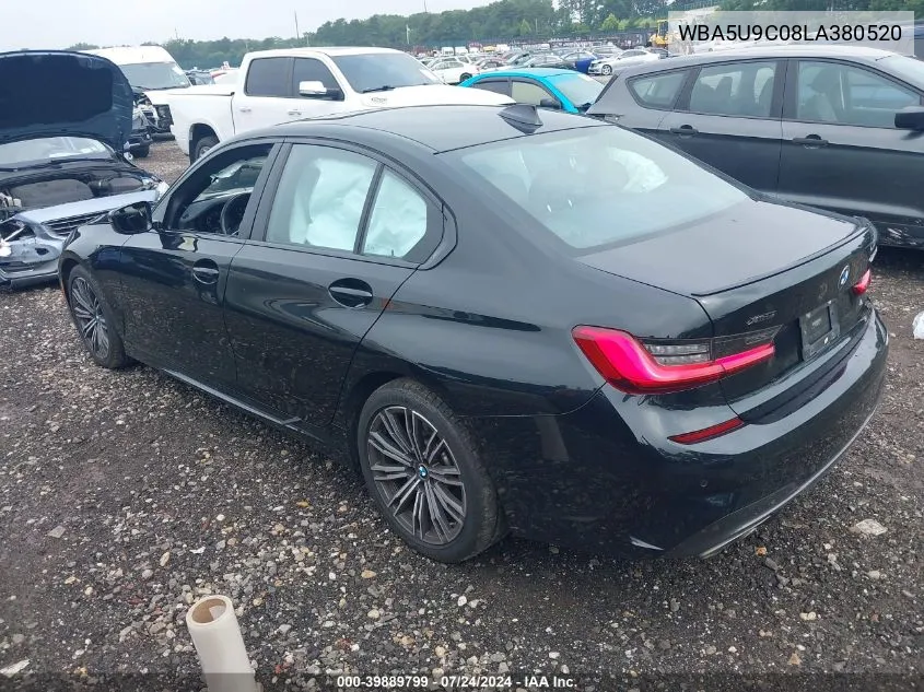 2020 BMW 3 Series M340I xDrive VIN: WBA5U9C08LA380520 Lot: 39889799