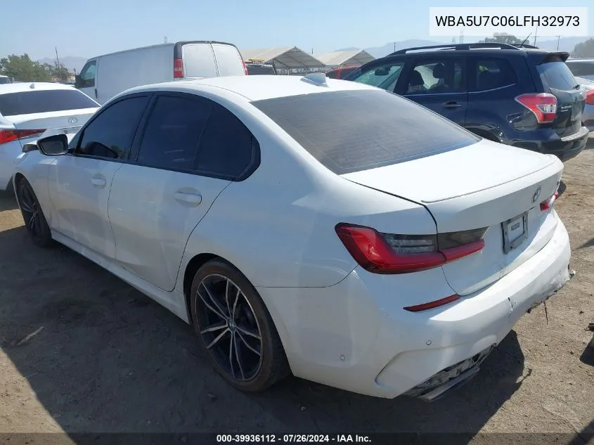 2020 BMW 3 Series M340I VIN: WBA5U7C06LFH32973 Lot: 39936112