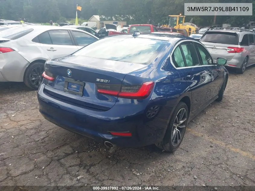 3MW5R7J09L8B41109 2020 BMW 330I xDrive