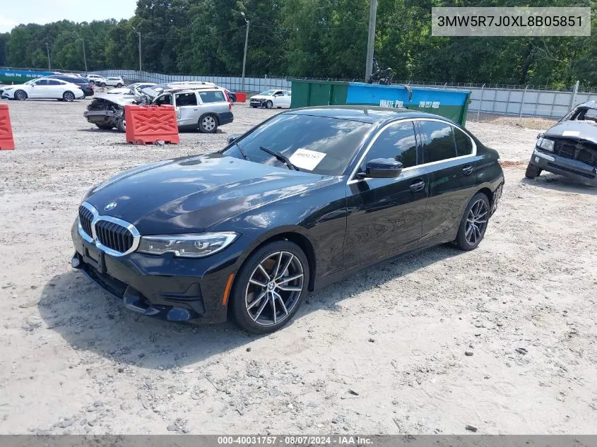 3MW5R7J0XL8B05851 2020 BMW 3 Series 330I xDrive