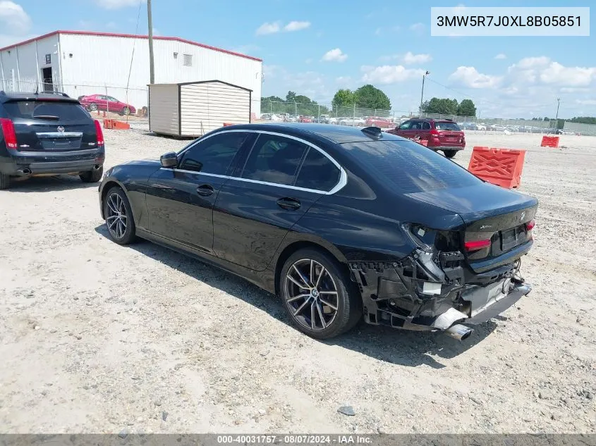 3MW5R7J0XL8B05851 2020 BMW 3 Series 330I xDrive