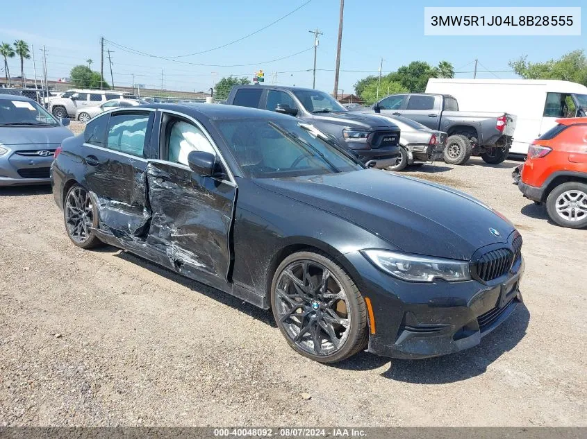 3MW5R1J04L8B28555 2020 BMW 330I