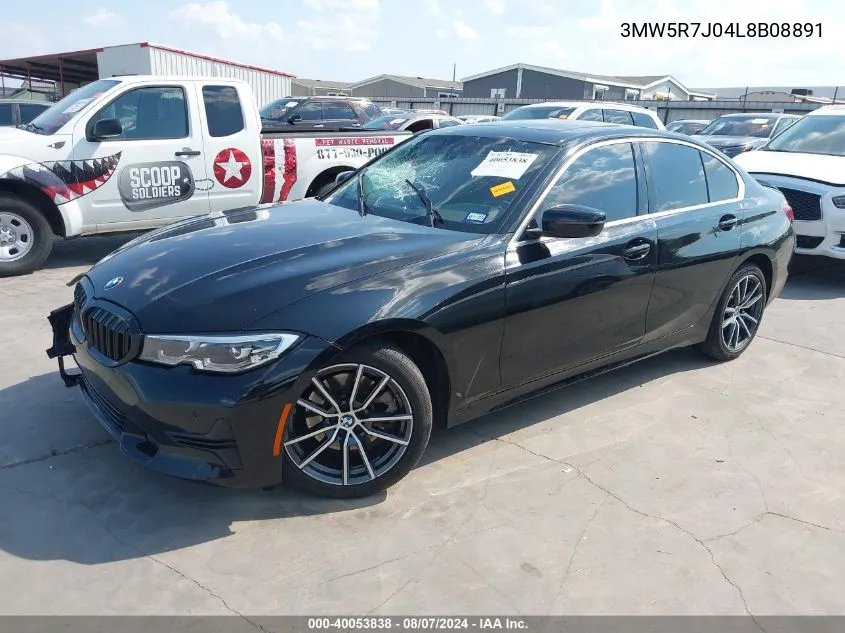 3MW5R7J04L8B08891 2020 BMW 330I xDrive