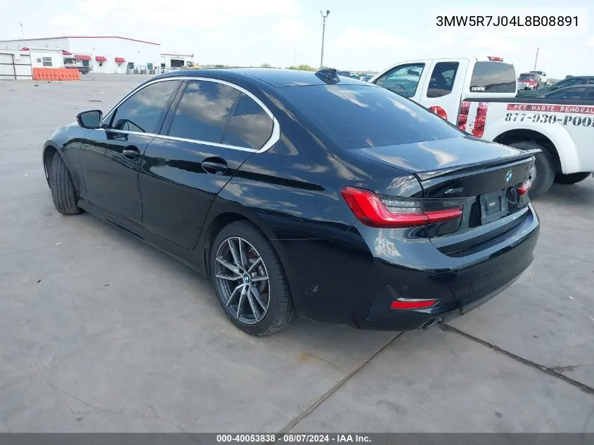 3MW5R7J04L8B08891 2020 BMW 330I xDrive