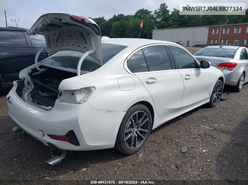 3MW5R7J04L8B27134 2020 BMW 330I xDrive