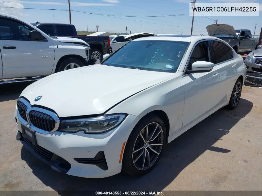 2020 BMW 330I VIN: WBA5R1C06LFH42255 Lot: 40143553