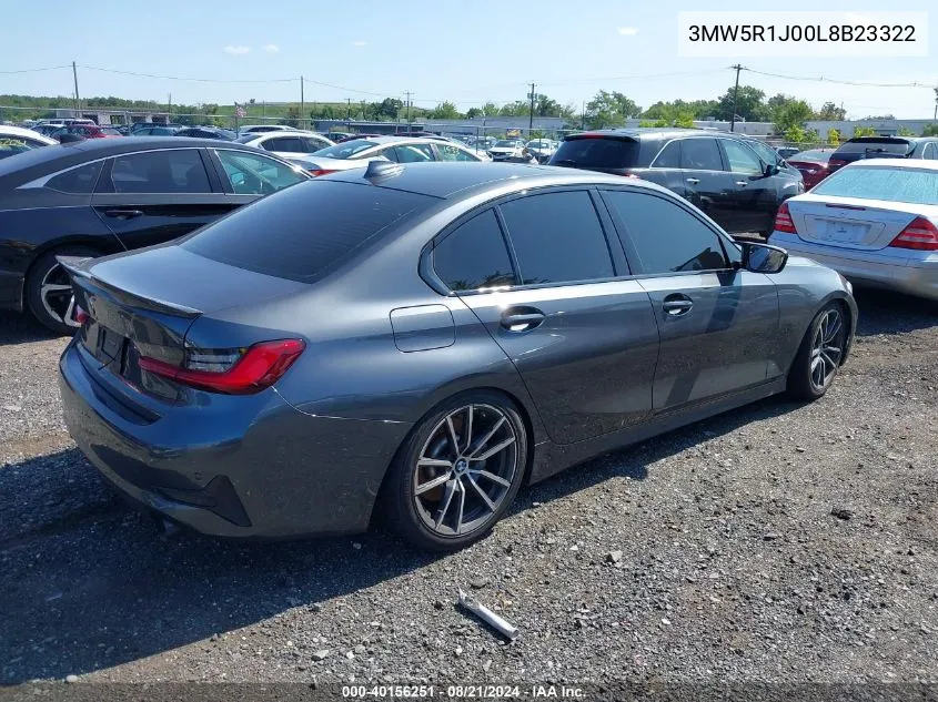 3MW5R1J00L8B23322 2020 BMW 330I