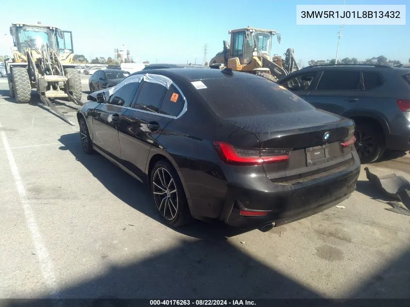 2020 BMW 330I VIN: 3MW5R1J01L8B13432 Lot: 40176263