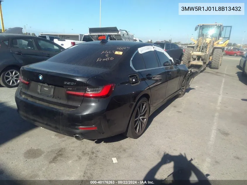 2020 BMW 330I VIN: 3MW5R1J01L8B13432 Lot: 40176263