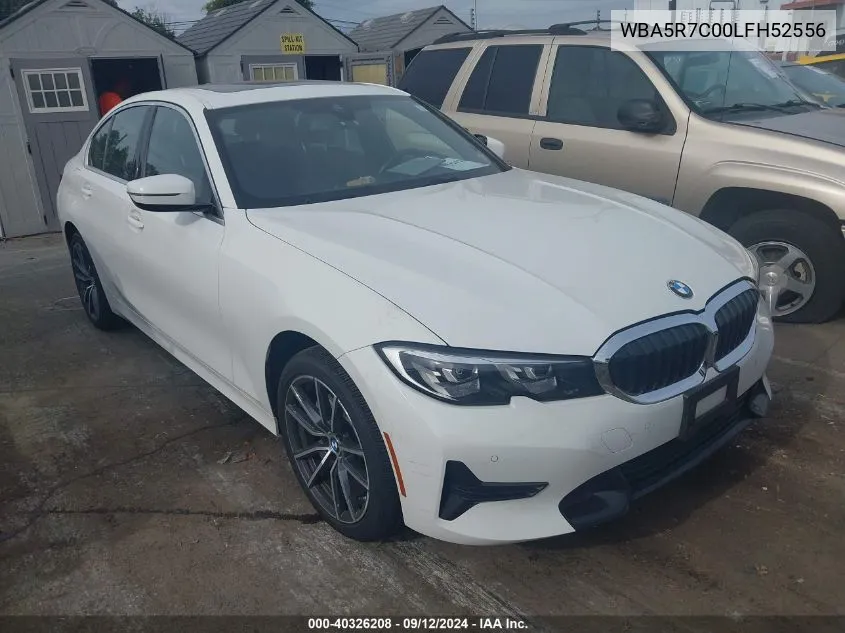 2020 BMW 330Xi VIN: WBA5R7C00LFH52556 Lot: 40326208