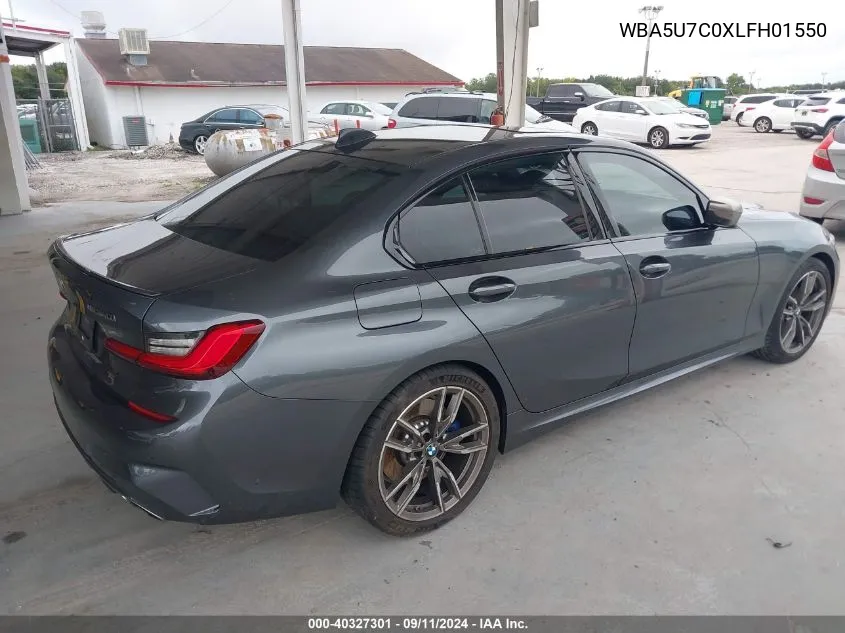 2020 BMW 3 Series M340I VIN: WBA5U7C0XLFH01550 Lot: 40327301