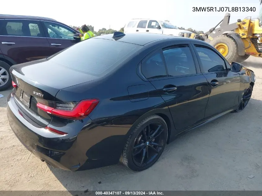 2020 BMW 330I VIN: 3MW5R1J07L8B13340 Lot: 40347107