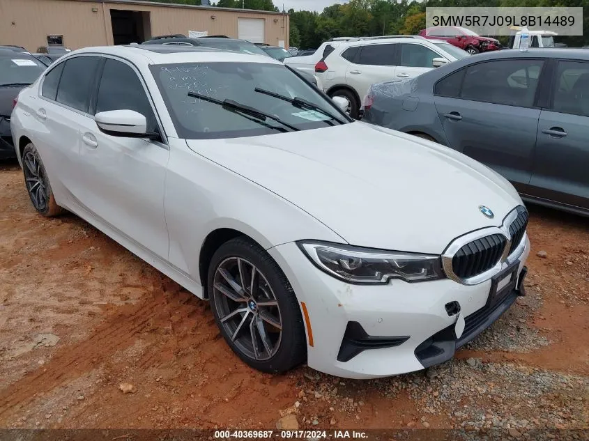 3MW5R7J09L8B14489 2020 BMW 330I xDrive