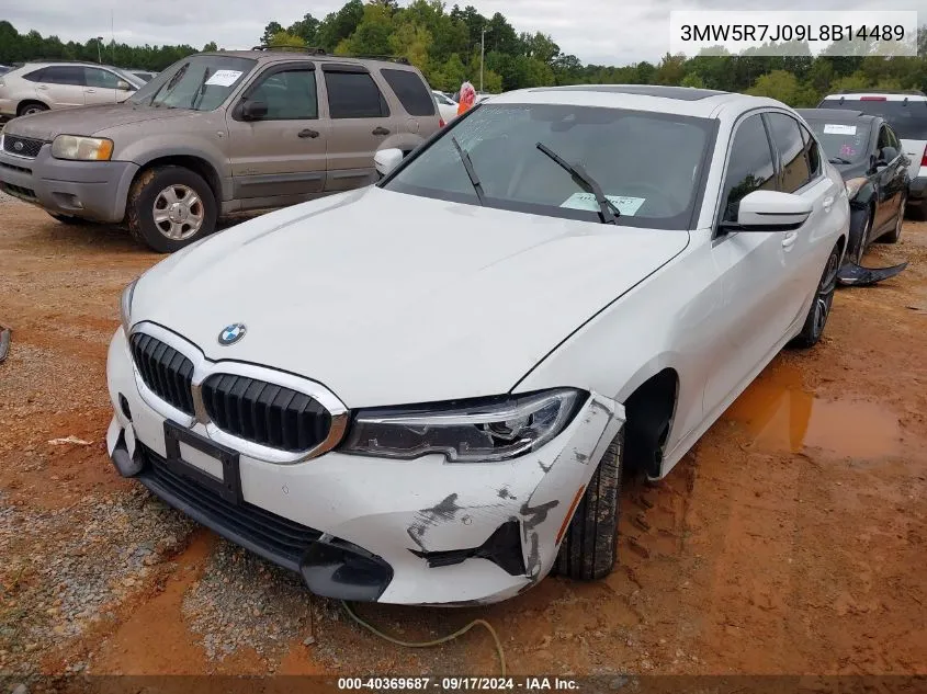 3MW5R7J09L8B14489 2020 BMW 330I xDrive