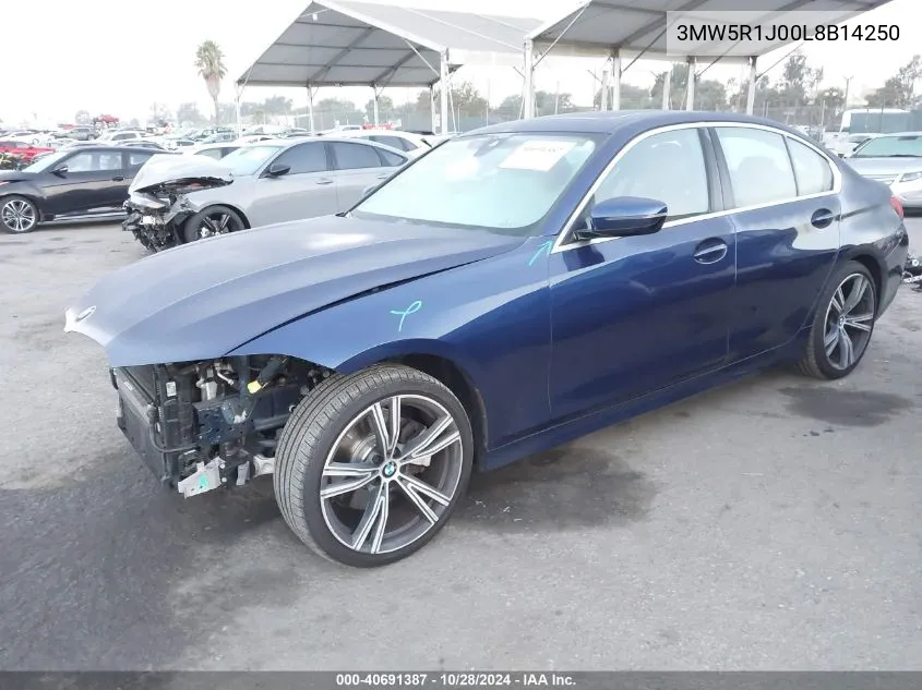 3MW5R1J00L8B14250 2020 BMW 330I