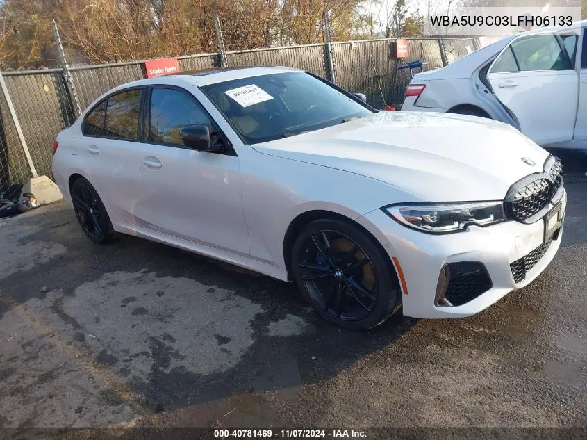 2020 BMW 3 Series M340I xDrive VIN: WBA5U9C03LFH06133 Lot: 40781469