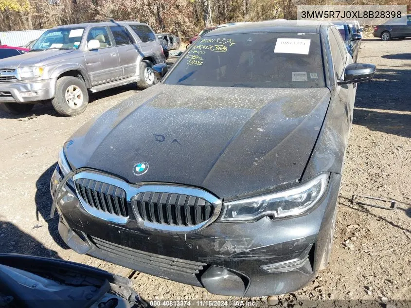 2020 BMW 330I xDrive VIN: 3MW5R7J0XL8B28398 Lot: 40813374