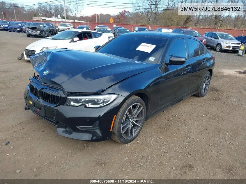 2020 BMW 330I xDrive VIN: 3MW5R7J07L8B46132 Lot: 40875698