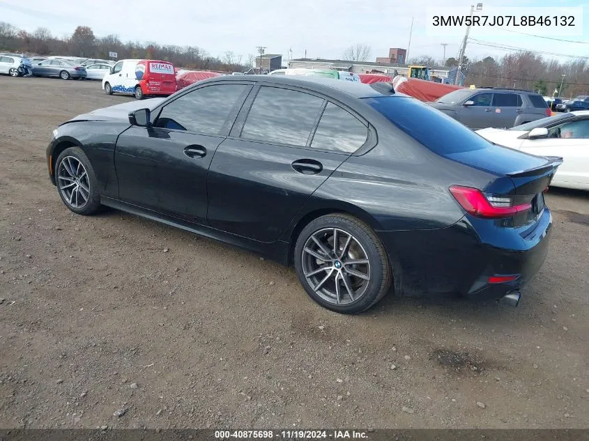 2020 BMW 330I xDrive VIN: 3MW5R7J07L8B46132 Lot: 40875698