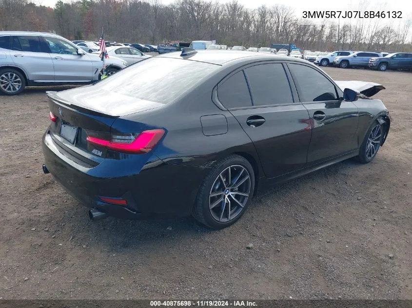 2020 BMW 330I xDrive VIN: 3MW5R7J07L8B46132 Lot: 40875698