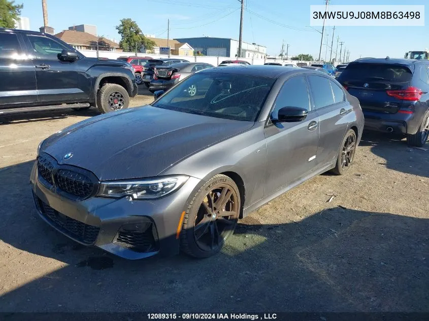 2021 BMW 3 Series VIN: 3MW5U9J08M8B63498 Lot: 12089315