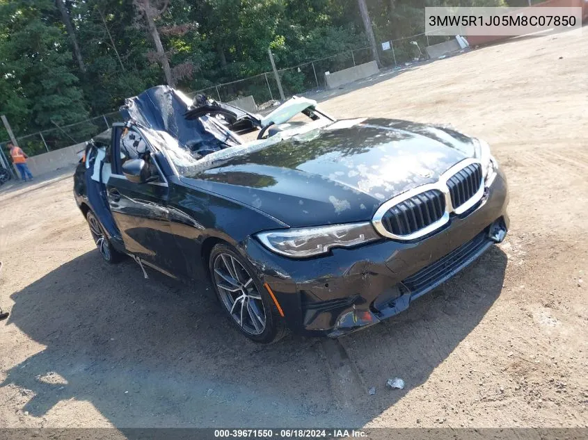 3MW5R1J05M8C07850 2021 BMW 330I