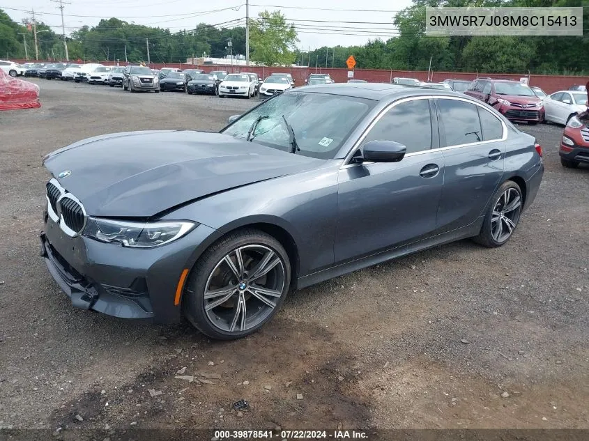 3MW5R7J08M8C15413 2021 BMW 330I xDrive