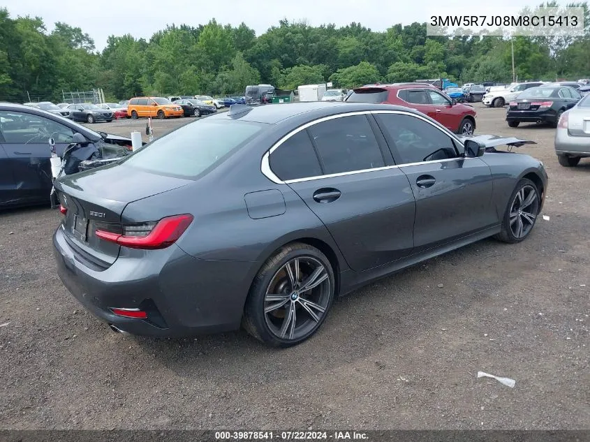 3MW5R7J08M8C15413 2021 BMW 330I xDrive