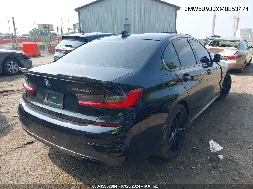 3MW5U9J0XM8B53474 2021 BMW 3 Series M340I xDrive