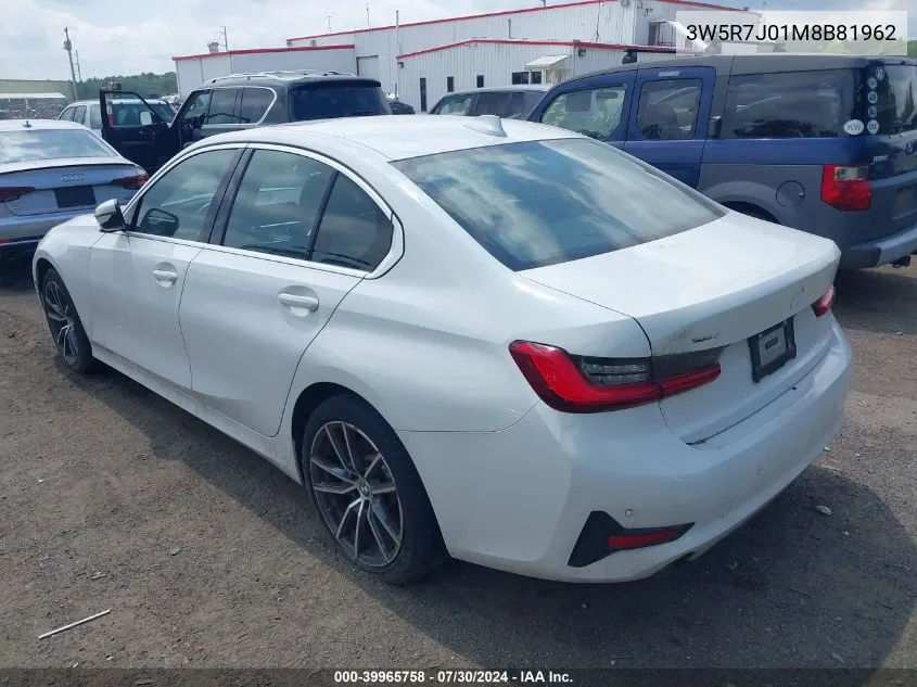 2021 BMW 328 VIN: 3W5R7J01M8B81962 Lot: 39965758