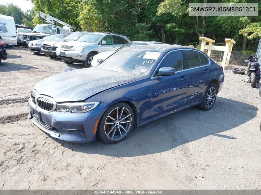 3MW5R7J05M8B51301 2021 BMW 330I xDrive