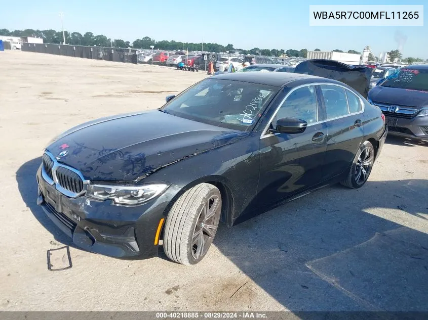 WBA5R7C00MFL11265 2021 BMW 330I xDrive