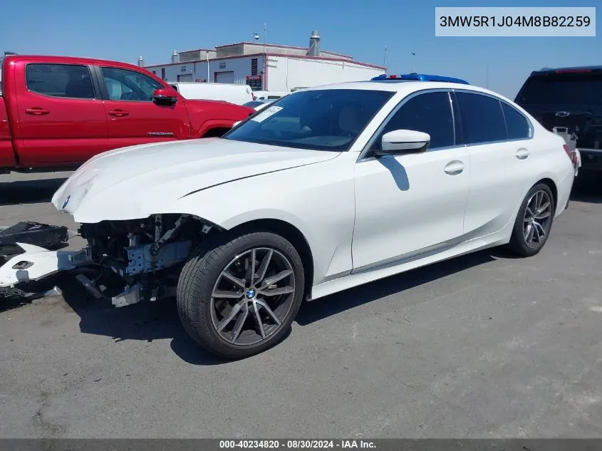 3MW5R1J04M8B82259 2021 BMW 330I