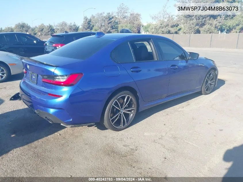 2021 BMW 3 Series VIN: 3MW5P7J04M8B63073 Lot: 40243783