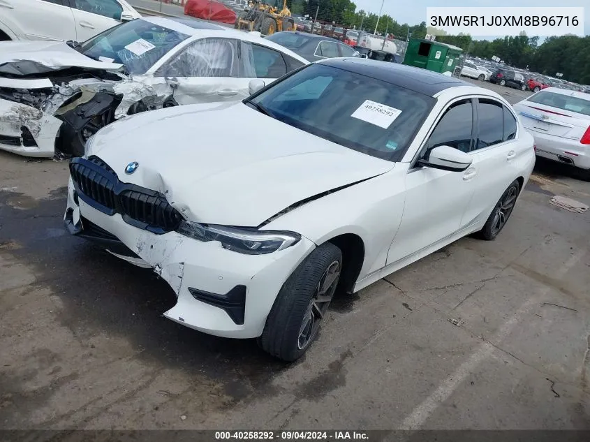 3MW5R1J0XM8B96716 2021 BMW 330I