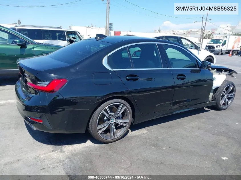 2021 BMW 330I VIN: 3MW5R1J04M8B56325 Lot: 40300744