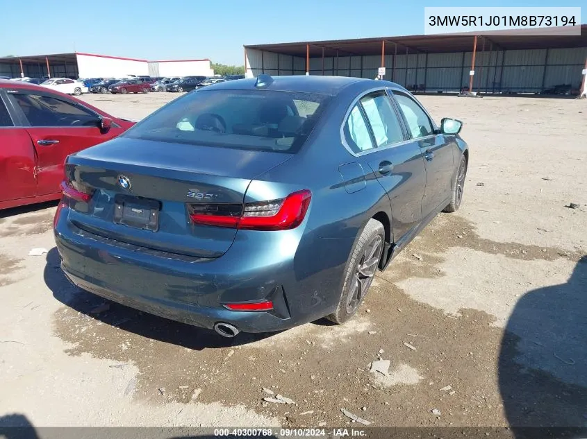 2021 BMW 330I VIN: 3MW5R1J01M8B73194 Lot: 40300768